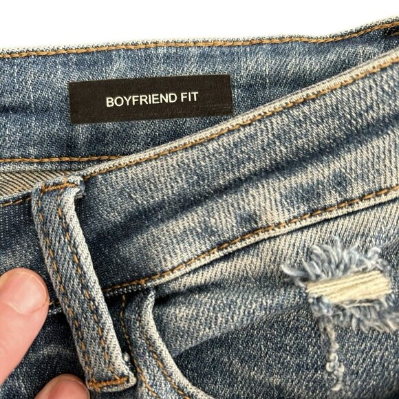 Judy Blue Destroyed Boyfriend Jean‎ - JB88196 Size 7/28 7 Soft Cotton High Rise - Picture 6 of 11